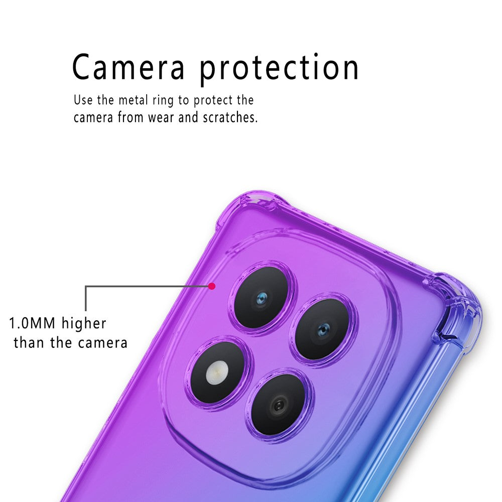 For Xiaomi Poco M8 Pro 5G / Redmi Note 15 Pro+ 5G (Global) Case Gradient Color TPU Anti-Drop Phone Cover - Purple  /  Blue