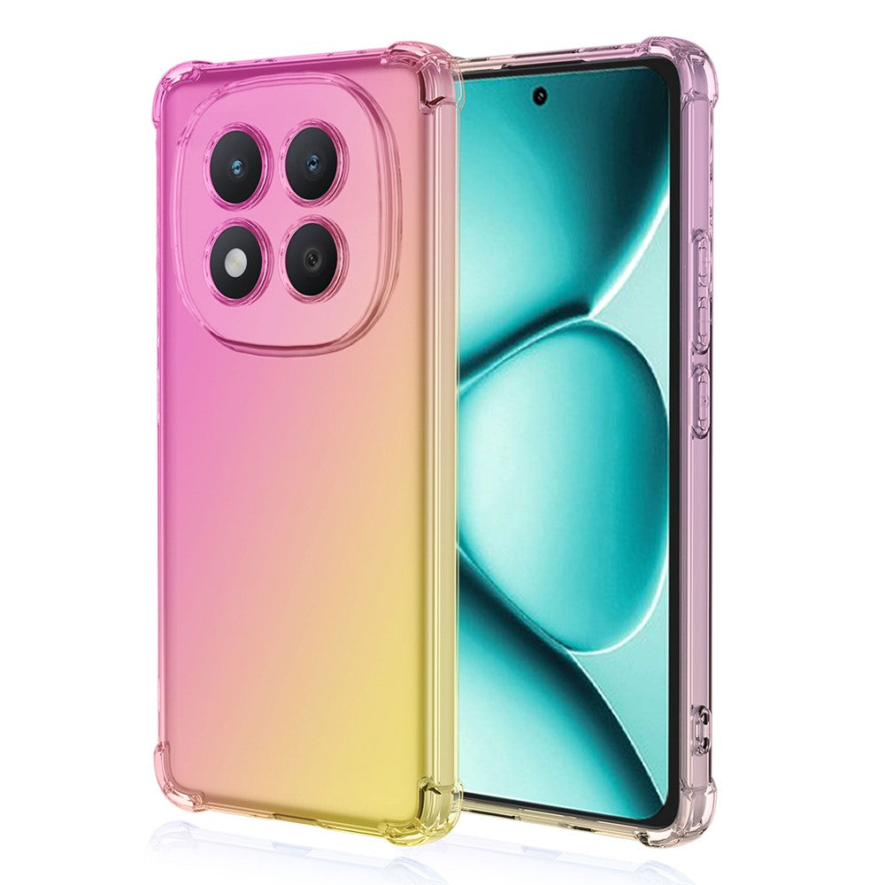 For Xiaomi Poco M8 Pro 5G / Redmi Note 15 Pro+ 5G (Global) Case Gradient Color TPU Anti-Drop Phone Cover - Pink  /  Gold