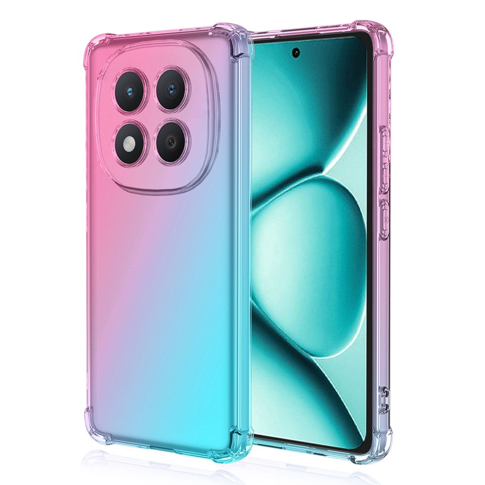 For Xiaomi Poco M8 Pro 5G / Redmi Note 15 Pro+ 5G (Global) Case Gradient Color TPU Anti-Drop Phone Cover - Pink  /  Green