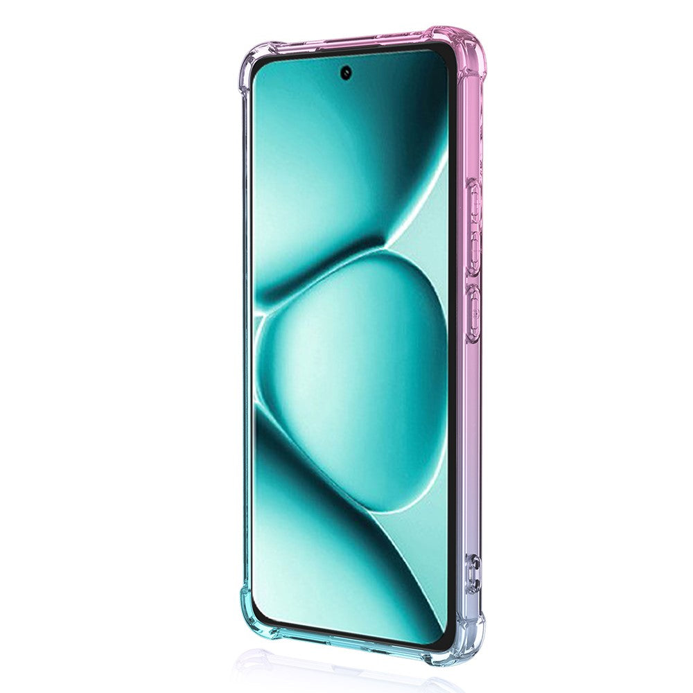 For Xiaomi Poco M8 Pro 5G / Redmi Note 15 Pro+ 5G (Global) Case Gradient Color TPU Anti-Drop Phone Cover - Pink  /  Green
