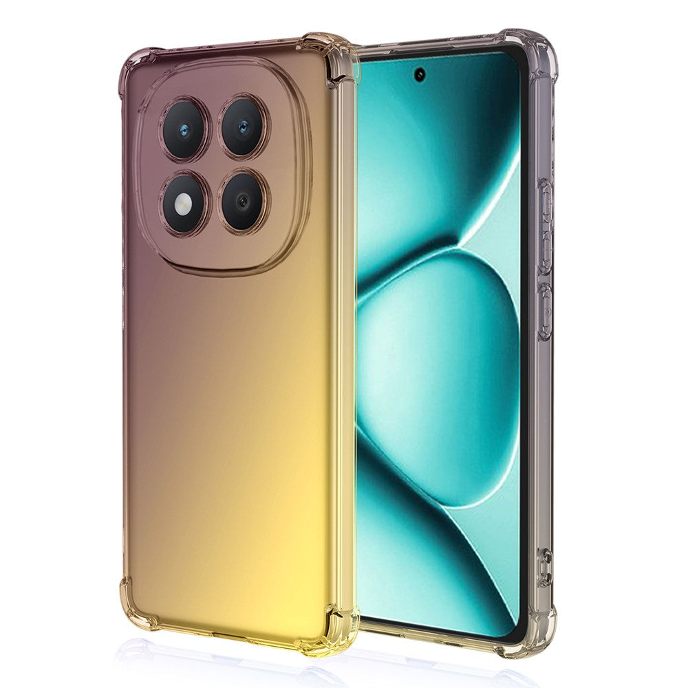For Xiaomi Poco M8 Pro 5G / Redmi Note 15 Pro+ 5G (Global) Case Gradient Color TPU Anti-Drop Phone Cover - Black  /  Gold