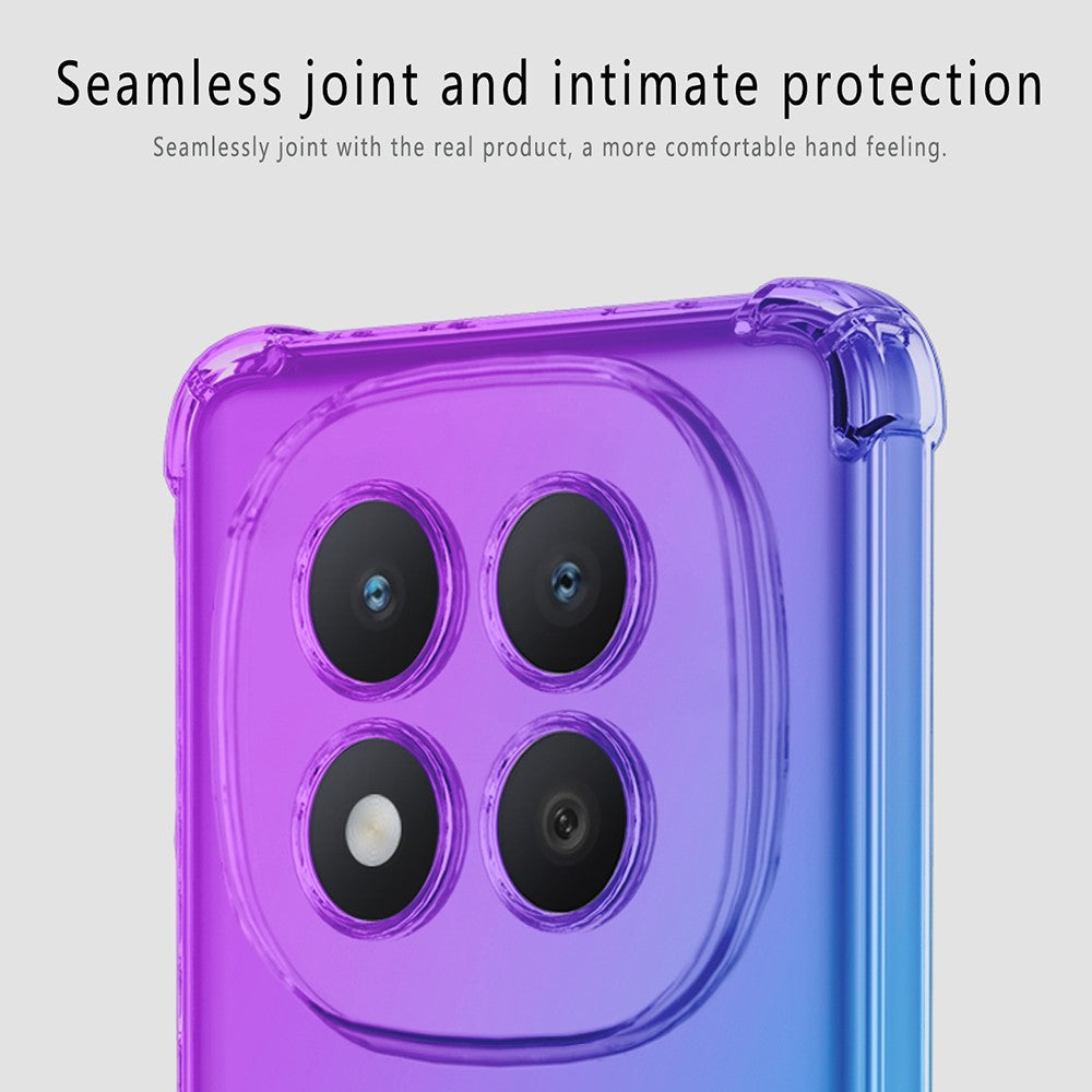 For Xiaomi Poco M8 Pro 5G / Redmi Note 15 Pro+ 5G (Global) Case Gradient Color TPU Anti-Drop Phone Cover - Black  /  Gold