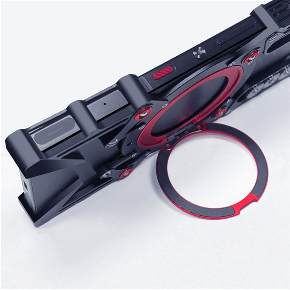 For Xiaomi 17 Pro Max Bumper Case Kickstand Aluminum Alloy Magnetic Phone Cover with Wrist Strap - Black