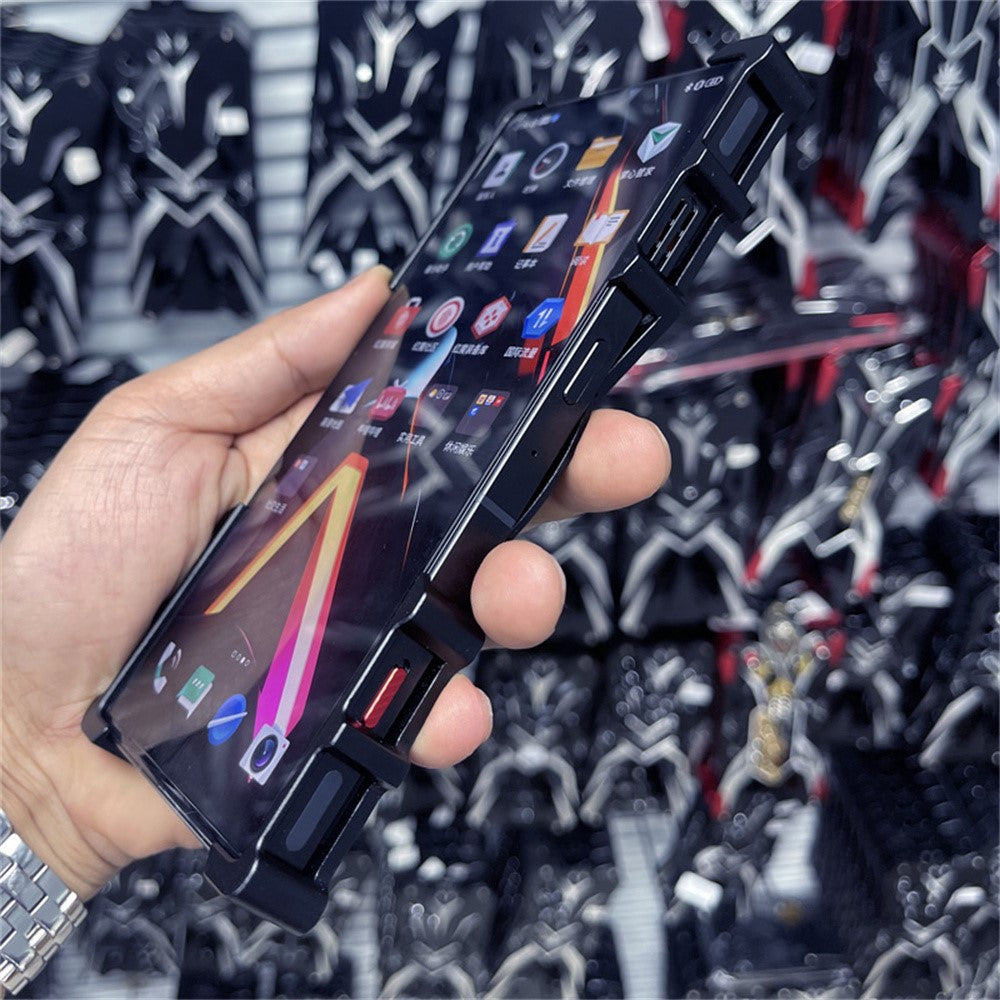 For Xiaomi 17 Pro Max Bumper Case Kickstand Aluminum Alloy Magnetic Phone Cover with Wrist Strap - Black