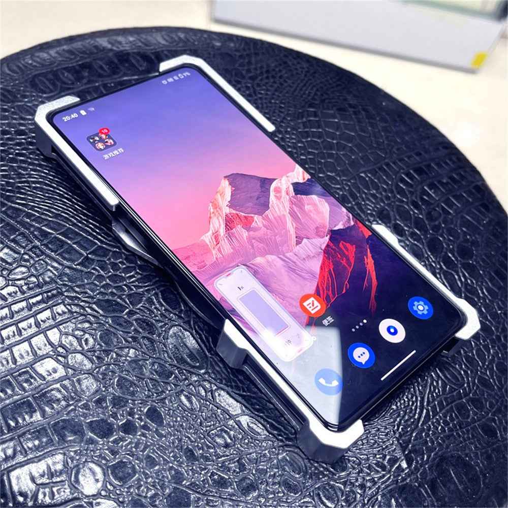 For Xiaomi 17 Pro Bumper Case Kickstand Aluminum Alloy Magnetic Phone Cover with Wrist Strap - Silver