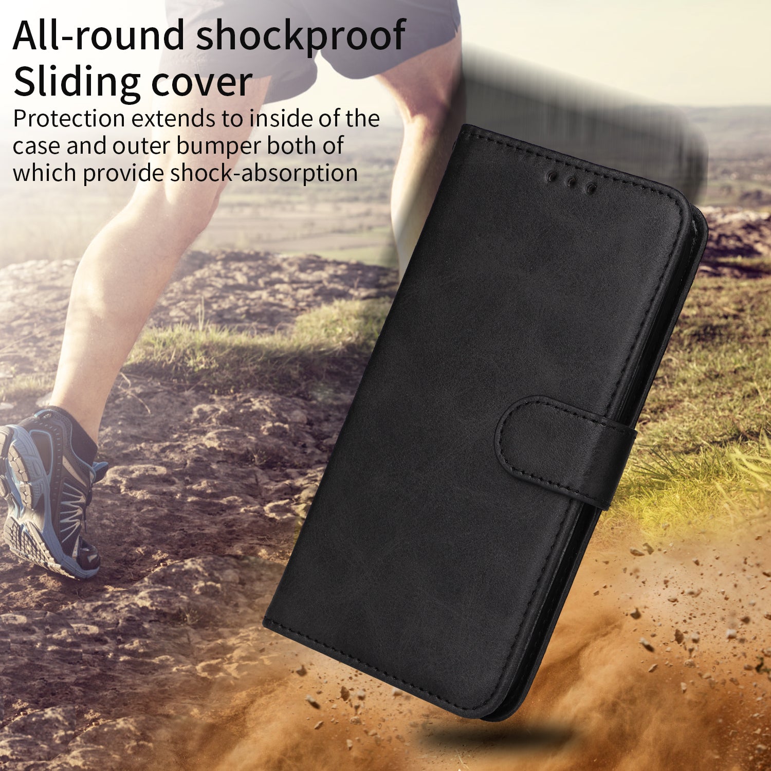 For Xiaomi Poco M8 Pro 5G / Redmi Note 15 Pro+ 5G (Global) Case Wallet PU Leather Folio Flip Phone Cover - Black