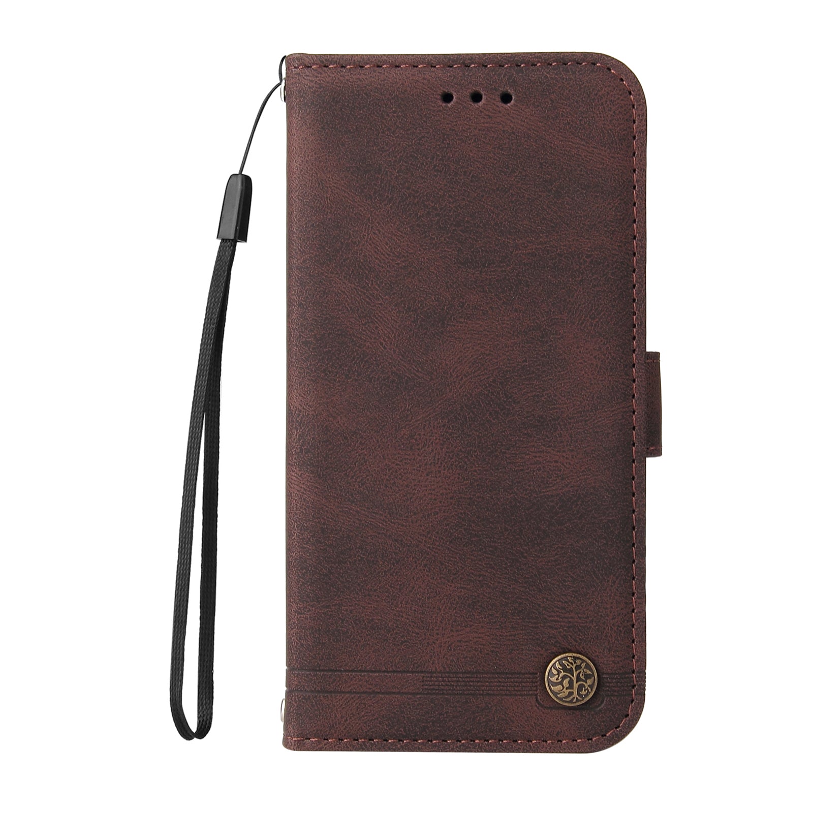 For Xiaomi Poco M8 Pro 5G / Redmi Note 15 Pro+ 5G (Global) Leather Wallet Cases Skin Touch Phone Cover Stand with Strap - Brown