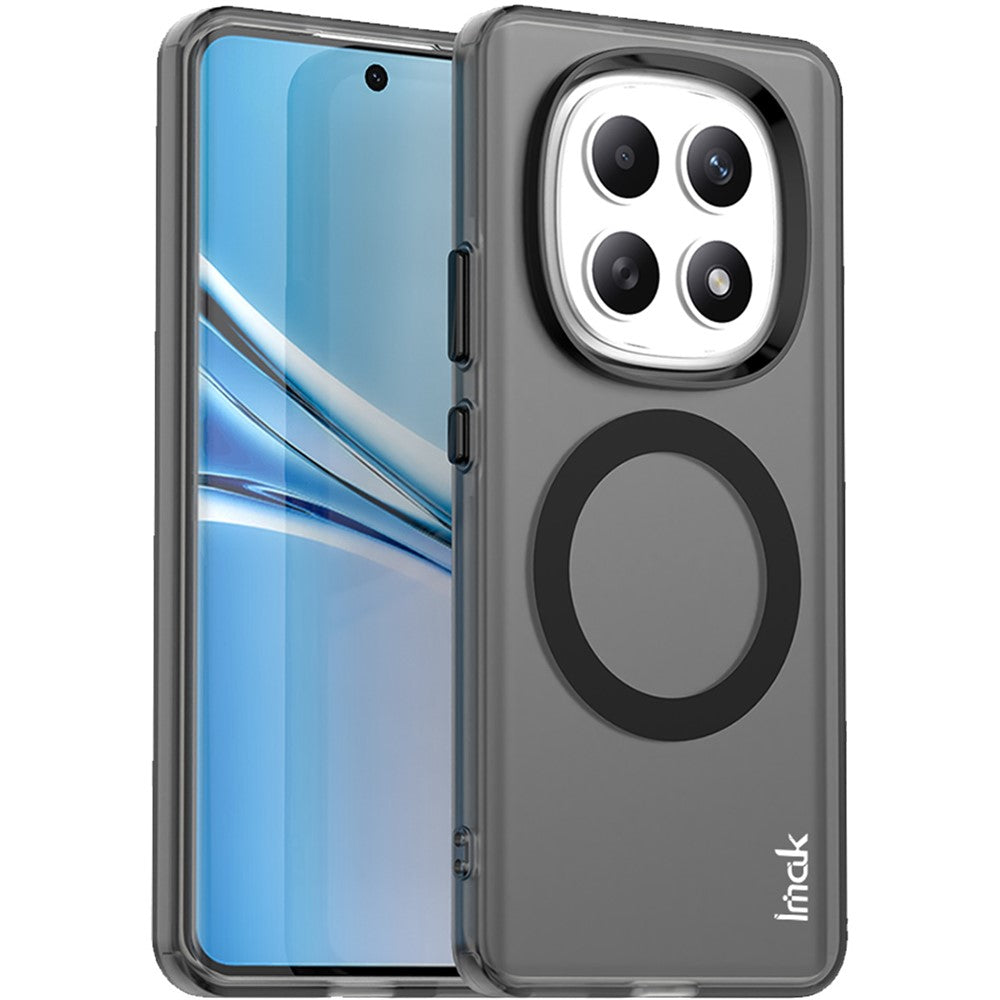 IMAK For Xiaomi Poco M8 5G / Redmi Note 15 5G (Global) Magnetic Case PC + TPU Phone Back Cover - Black