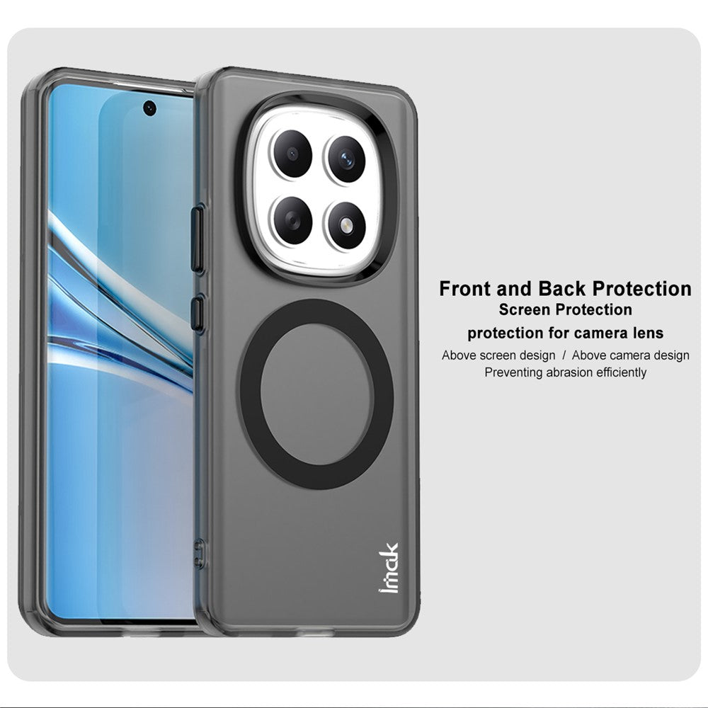 IMAK For Xiaomi Poco M8 5G / Redmi Note 15 5G (Global) Magnetic Case PC + TPU Phone Back Cover - Black