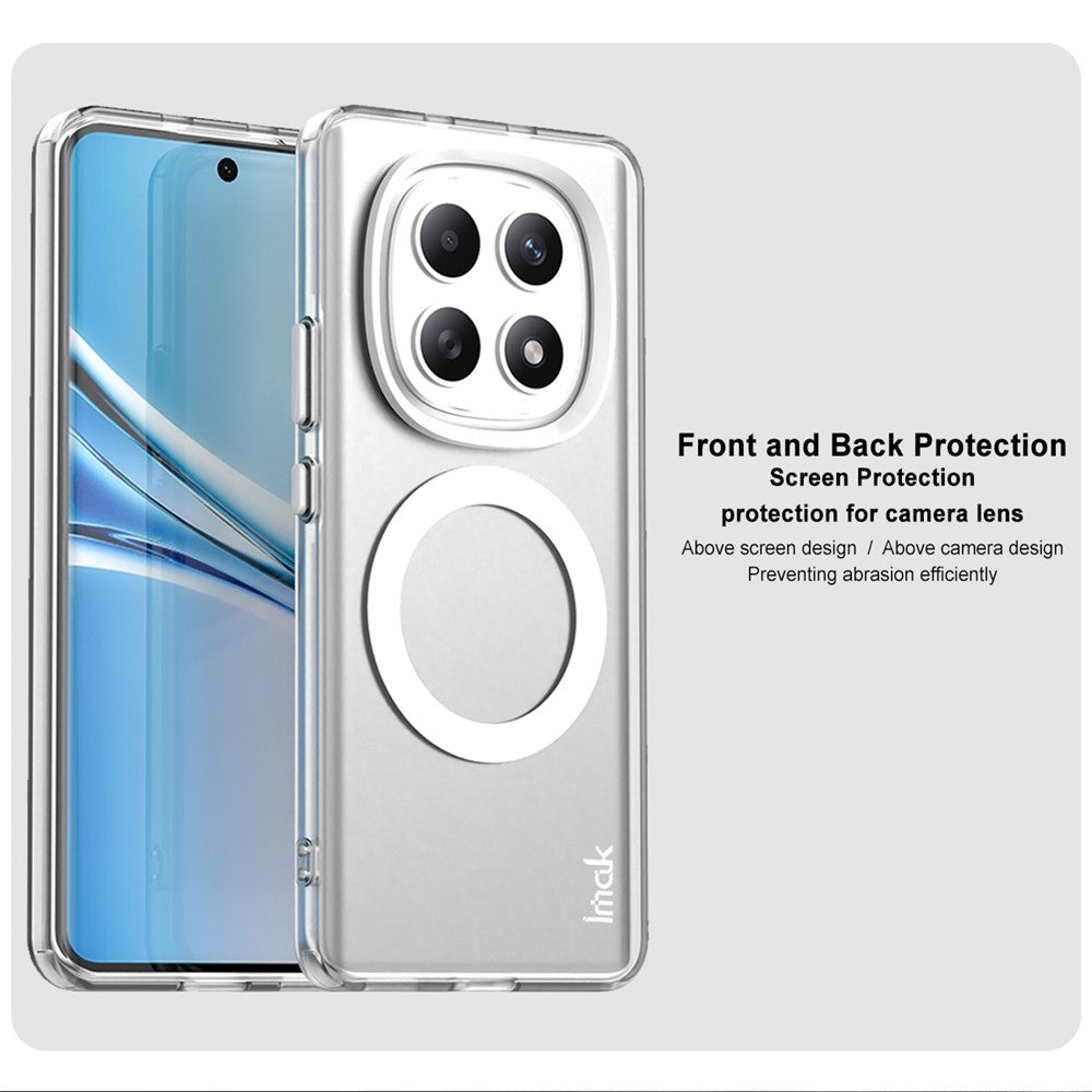 IMAK For Xiaomi Poco M8 5G / Redmi Note 15 5G (Global) Magnetic Case PC + TPU Phone Back Cover - White