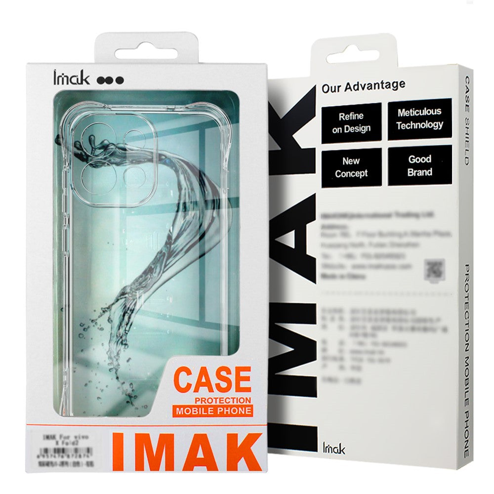 IMAK For Xiaomi Poco M8 5G / Redmi Note 15 5G (Global) Case TPU Phone Cover Airbag Shockproof Protection - Transparent