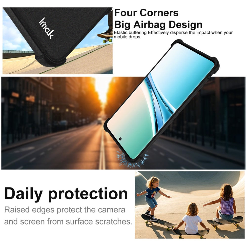 IMAK For Xiaomi Poco M8 5G / Redmi Note 15 5G (Global) Case TPU Phone Cover Airbag Shockproof Protection - Matte Black