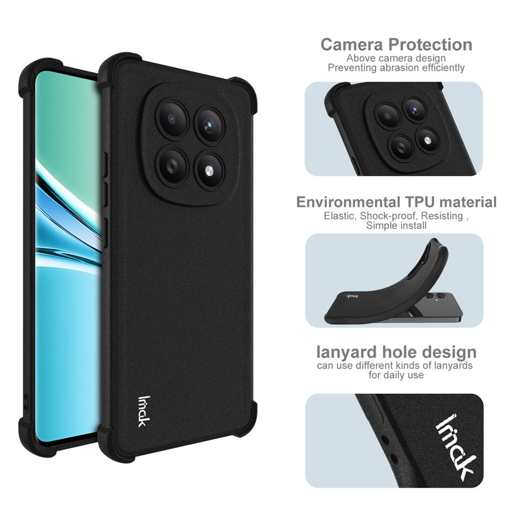 IMAK For Xiaomi Poco M8 5G / Redmi Note 15 5G (Global) Case TPU Phone Cover Airbag Shockproof Protection - Matte Black