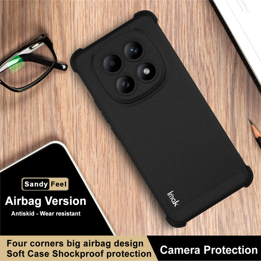 IMAK For Xiaomi Poco M8 5G / Redmi Note 15 5G (Global) Case TPU Phone Cover Airbag Shockproof Protection - Matte Black