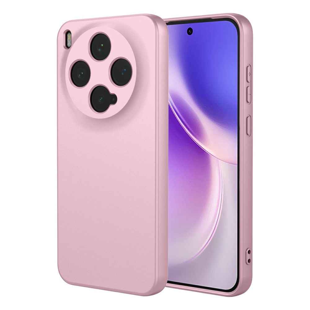 For vivo X300 5G Case Liquid Silicone Feel Soft TPU Protective Phone Cover - Pink