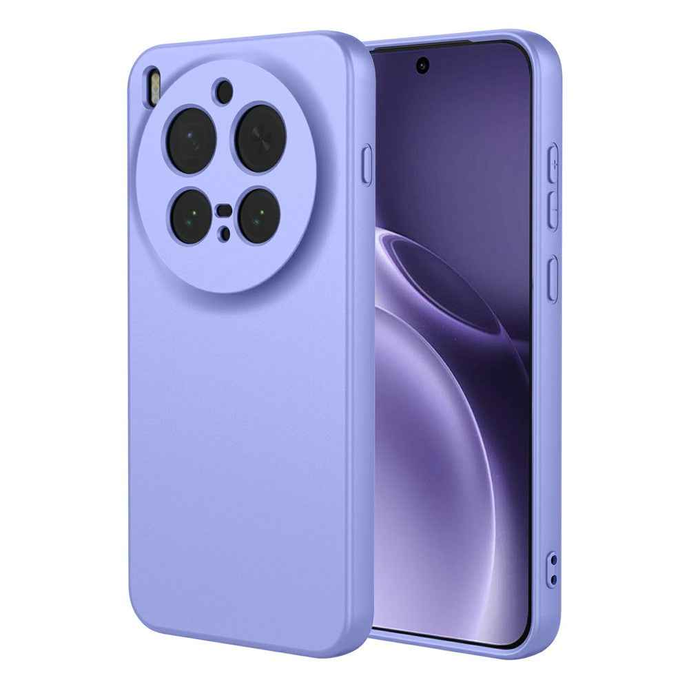 For vivo X300 Pro 5G Case Liquid Silicone Feel Soft TPU Protective Phone Cover - Purple