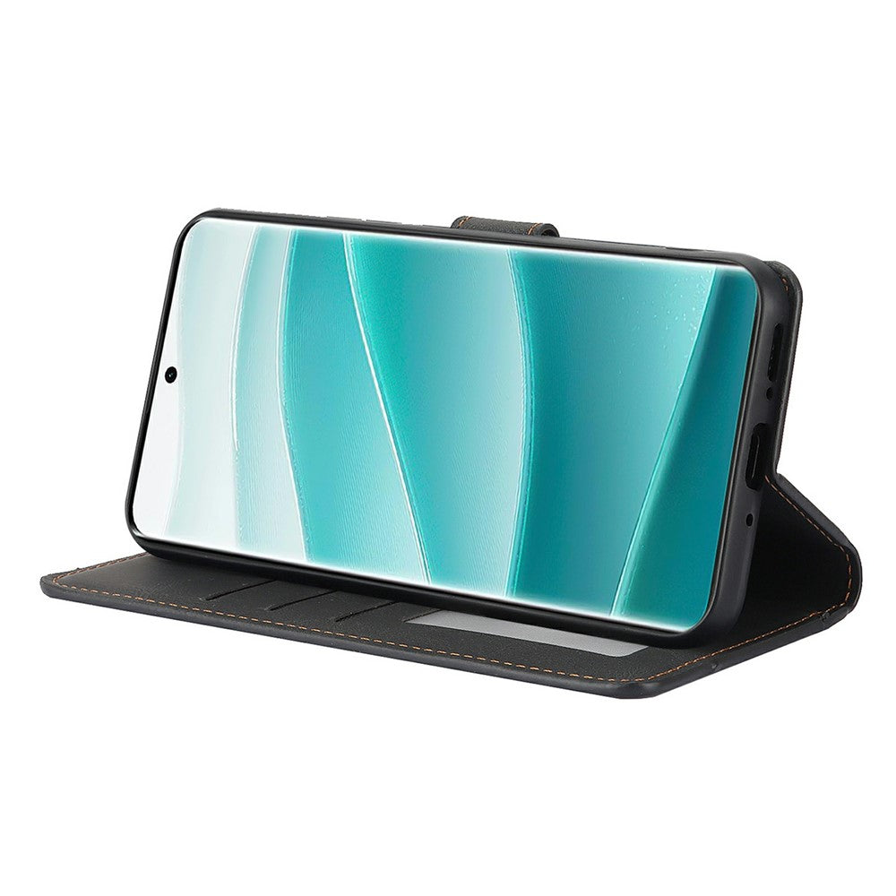 For Xiaomi Redmi Note 15 Pro 4G (Global) Case PU Leather Phone Cover with Wallet Stand - Black