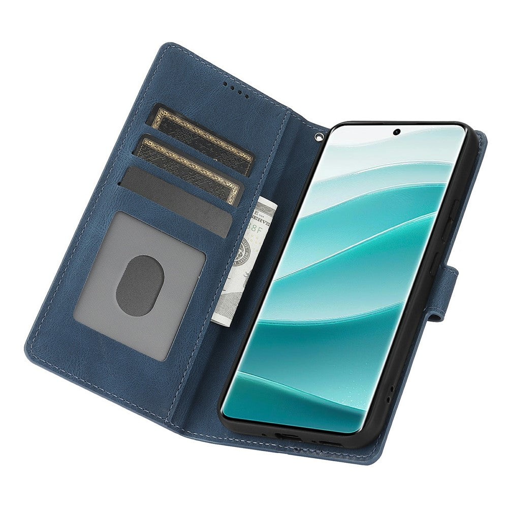 For Xiaomi Redmi Note 15 Pro 4G (Global) Case PU Leather Phone Cover with Wallet Stand - Blue