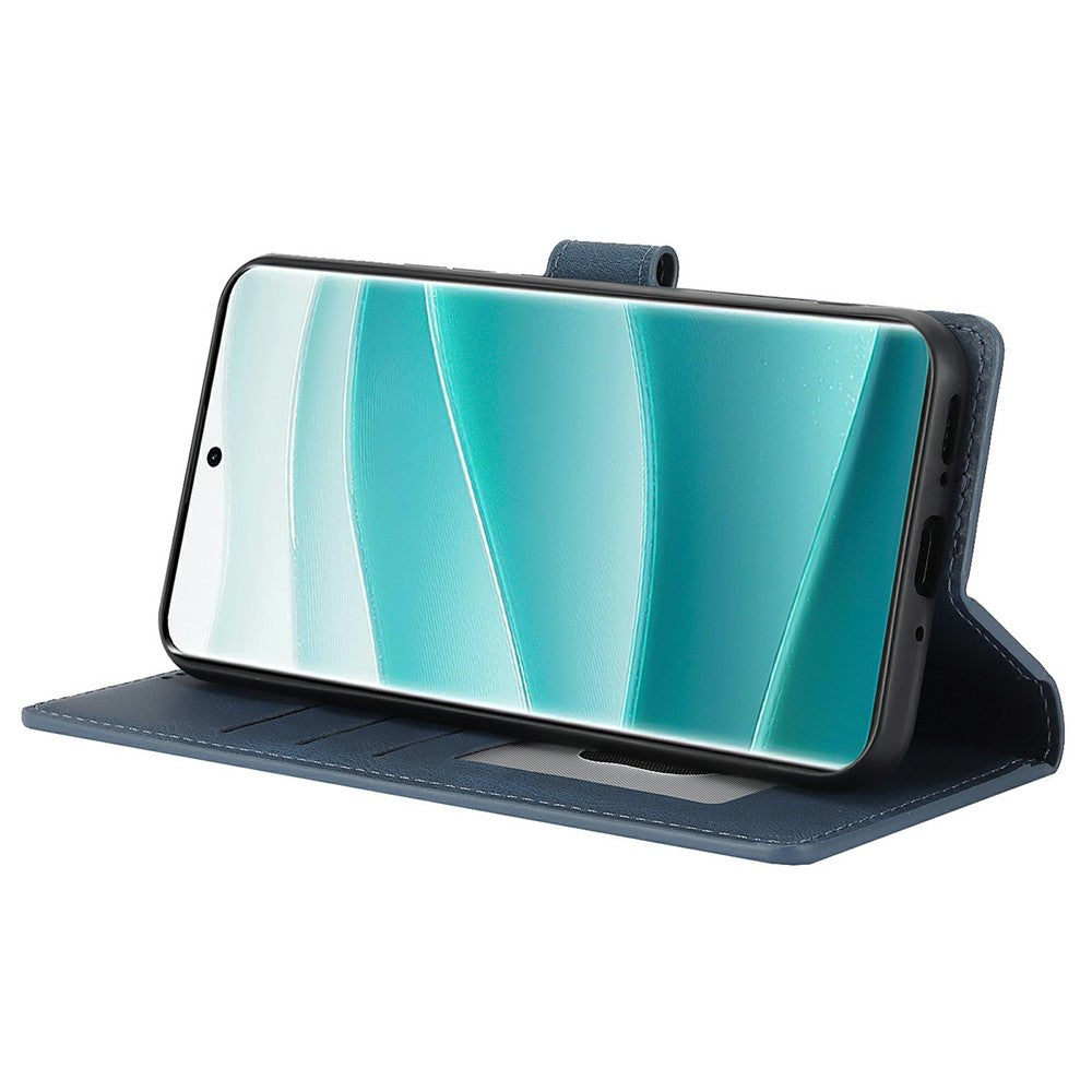 For Xiaomi Redmi Note 15 Pro 4G (Global) Case PU Leather Phone Cover with Wallet Stand - Blue