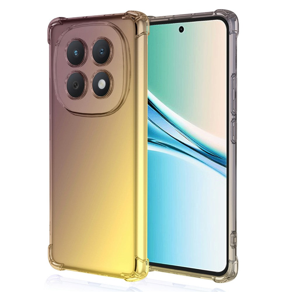 For Xiaomi Poco M8 5G / Redmi Note 15 5G (Global) Case Gradient Color TPU Anti-Drop Phone Cover - Black  /  Gold