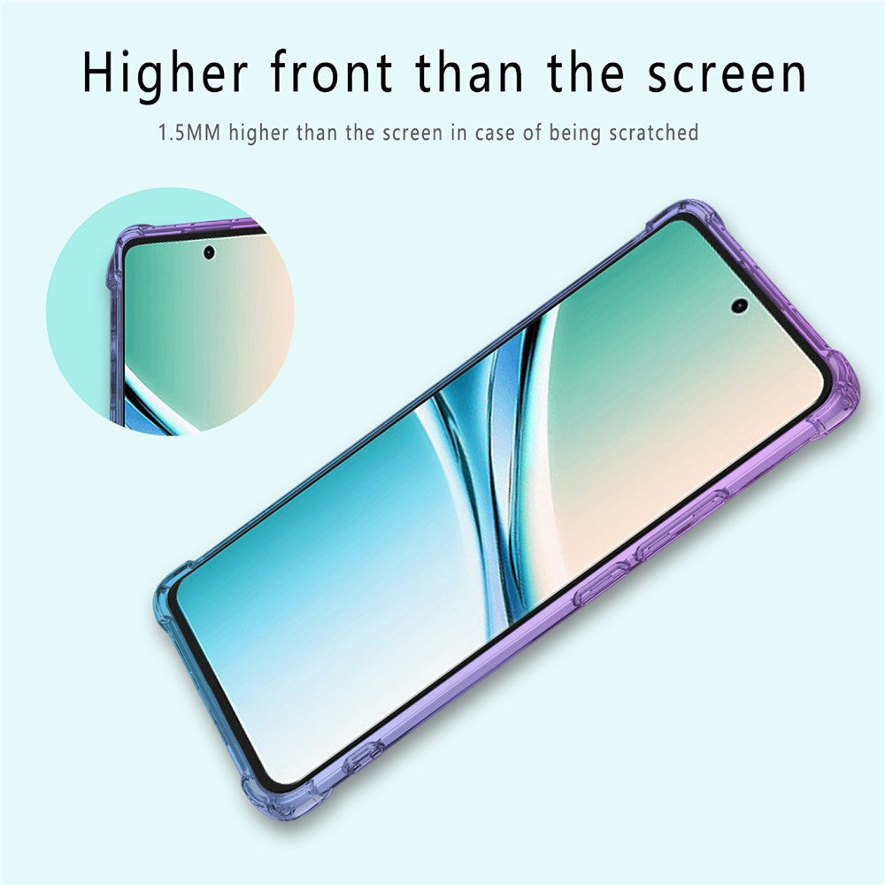 For Xiaomi Poco M8 5G / Redmi Note 15 5G (Global) Case Gradient Color TPU Anti-Drop Phone Cover - Black  /  Gold