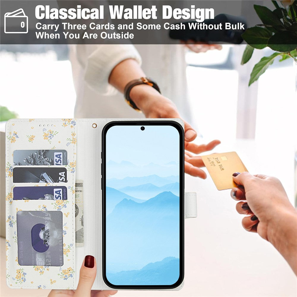 For Xiaomi Redmi Note 15 Pro 4G (Global) Wallet Case Rhombic Floral Design Leather Flip Phone Cover with Strap - A5