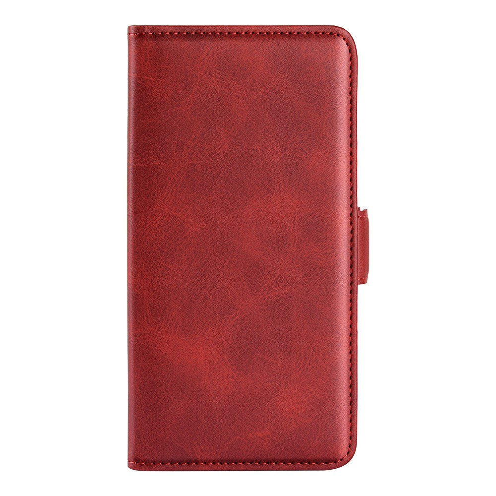 For Motorola Edge 70 5G Case Calf Texture Leather Wallet Phone Cover - Red