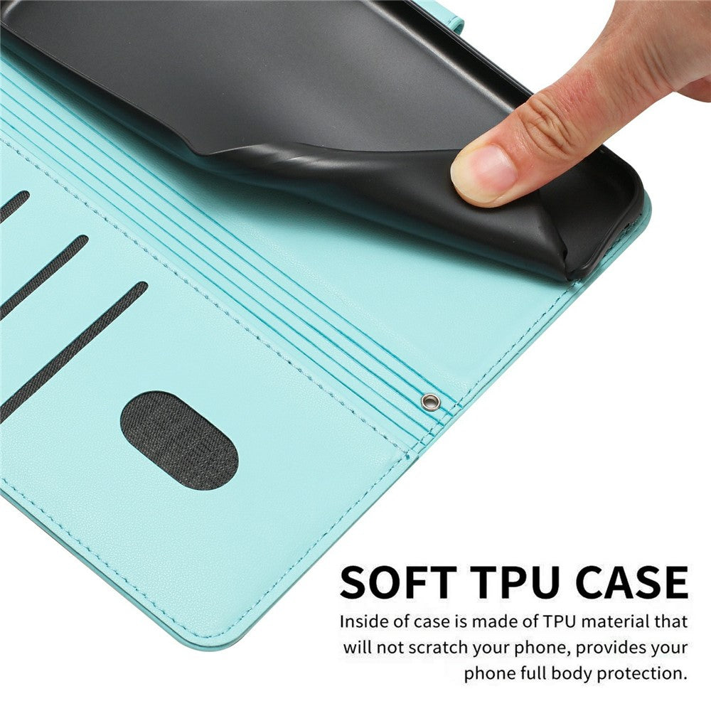 For Xiaomi Redmi Note 15 Pro 4G (Global) Wallet Case Cats Imprint Leather Phone Cover with Strap - Green