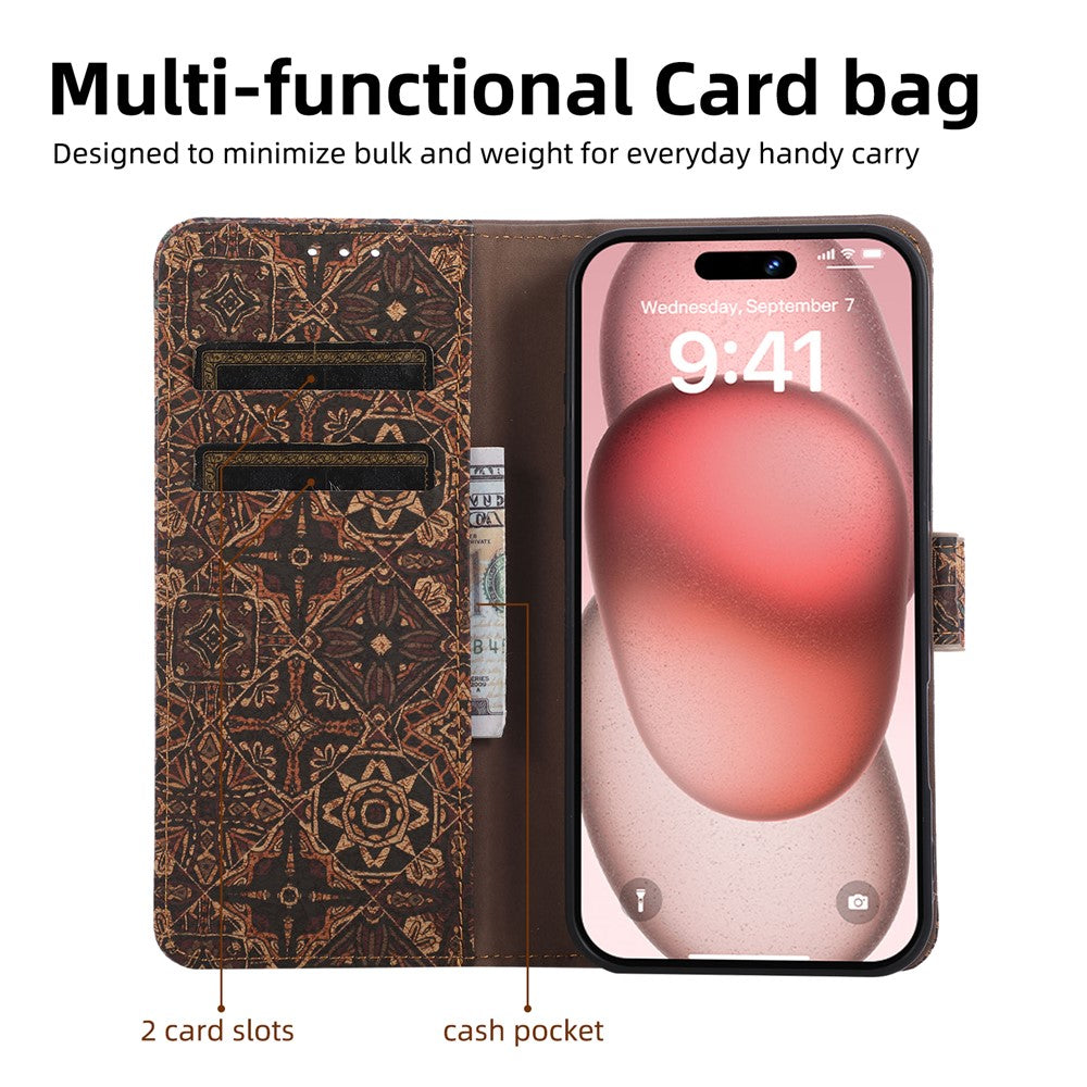 For Motorola Edge 70 5G Leather Wallet Case Bohemian-style TPU PU Phone Cover with Stand - Starry Sky