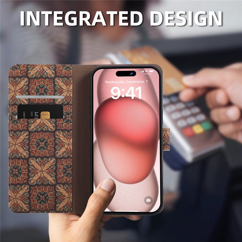 For Motorola Edge 70 5G Leather Wallet Case Bohemian-style TPU PU Phone Cover with Stand - Hearts
