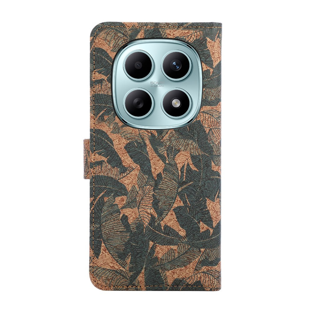 For Xiaomi Poco M8 5G / Redmi Note 15 5G (Global) Leather Wallet Case Bohemian-style TPU PU Phone Cover with Stand - Autumn Leaves