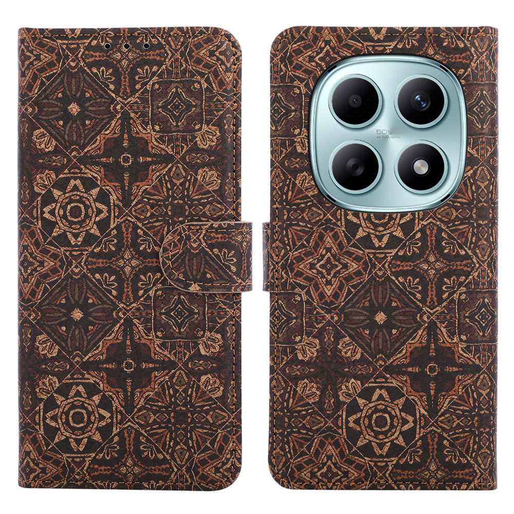 For Xiaomi Poco M8 5G / Redmi Note 15 5G (Global) Leather Wallet Case Bohemian-style TPU PU Phone Cover with Stand - Starry Sky
