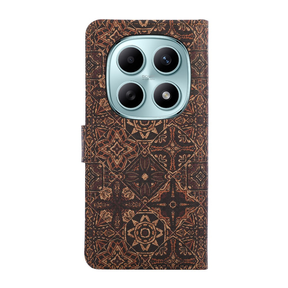For Xiaomi Poco M8 5G / Redmi Note 15 5G (Global) Leather Wallet Case Bohemian-style TPU PU Phone Cover with Stand - Starry Sky