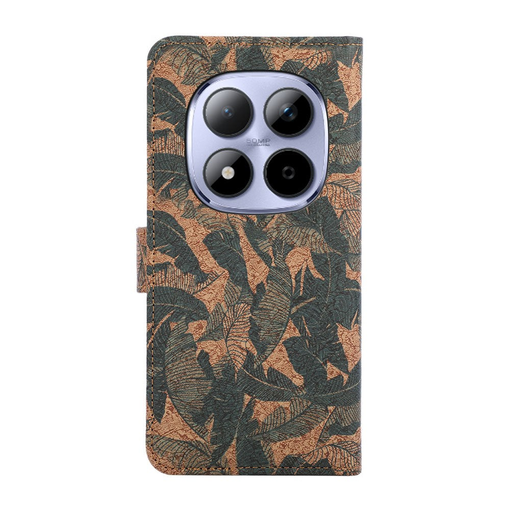 For Xiaomi Poco M8 Pro 5G / Redmi Note 15 Pro+ 5G (Global) Leather Wallet Case Bohemian-style TPU PU Phone Cover with Stand - Autumn Leaves