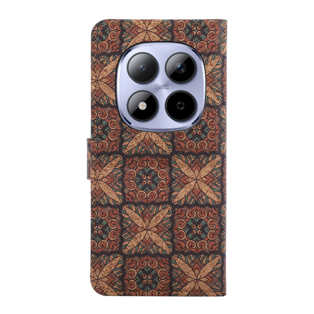 For Xiaomi Poco M8 Pro 5G / Redmi Note 15 Pro+ 5G (Global) Leather Wallet Case Bohemian-style TPU PU Phone Cover with Stand - Hearts