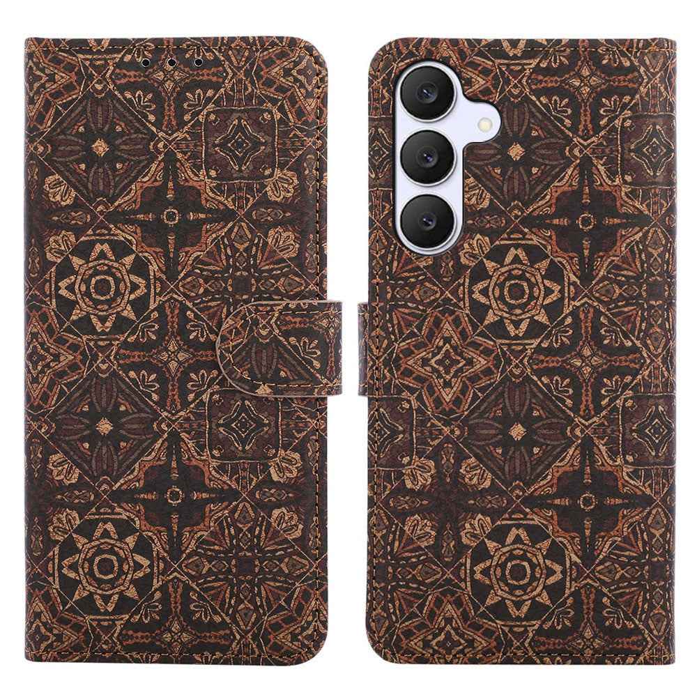 For Samsung Galaxy A57 5G Leather Wallet Case Bohemian-style TPU PU Phone Cover with Stand - Starry Sky