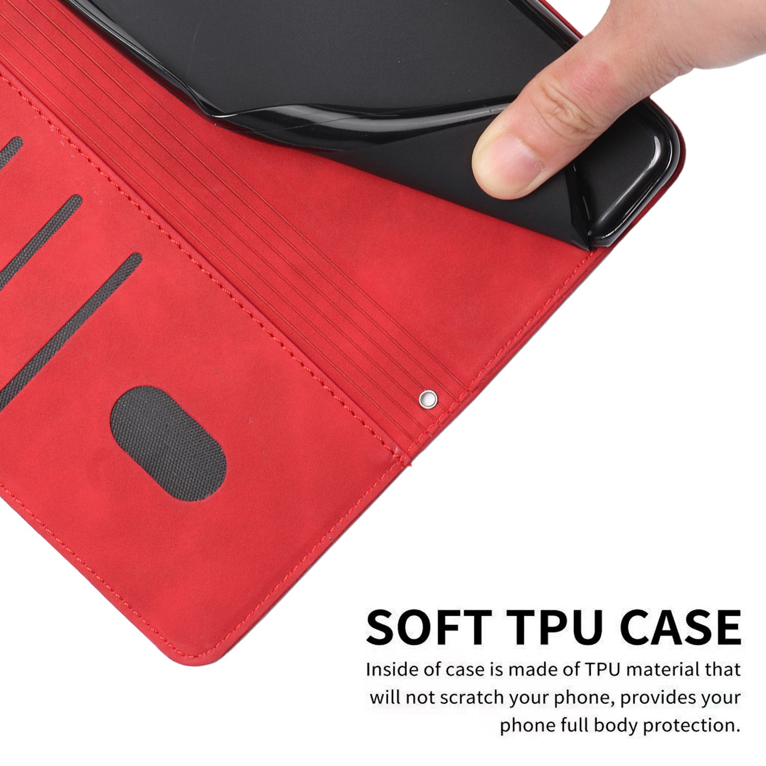 For Motorola Moto G57 Power 5G / Motorola Moto G67 Power 5G / Motorola Moto G100 5G (2025) / Motorola Moto G57 5G Stand Case PU Leather Phone Cover Imprinted Heart Pattern - Red