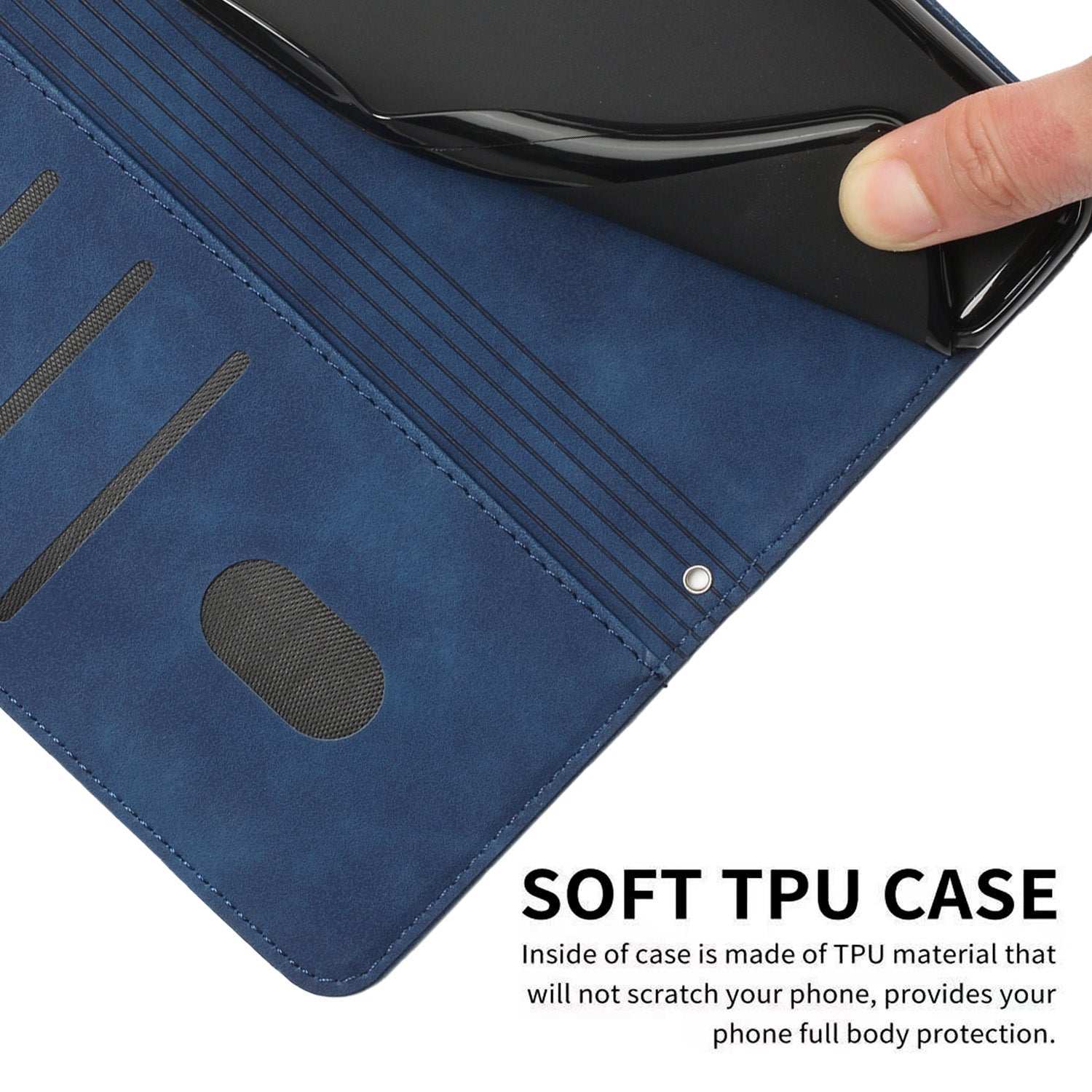 For Motorola Moto G57 Power 5G / Motorola Moto G67 Power 5G / Motorola Moto G100 5G (2025) / Motorola Moto G57 5G Stand Case PU Leather Phone Cover Imprinted Heart Pattern - Blue