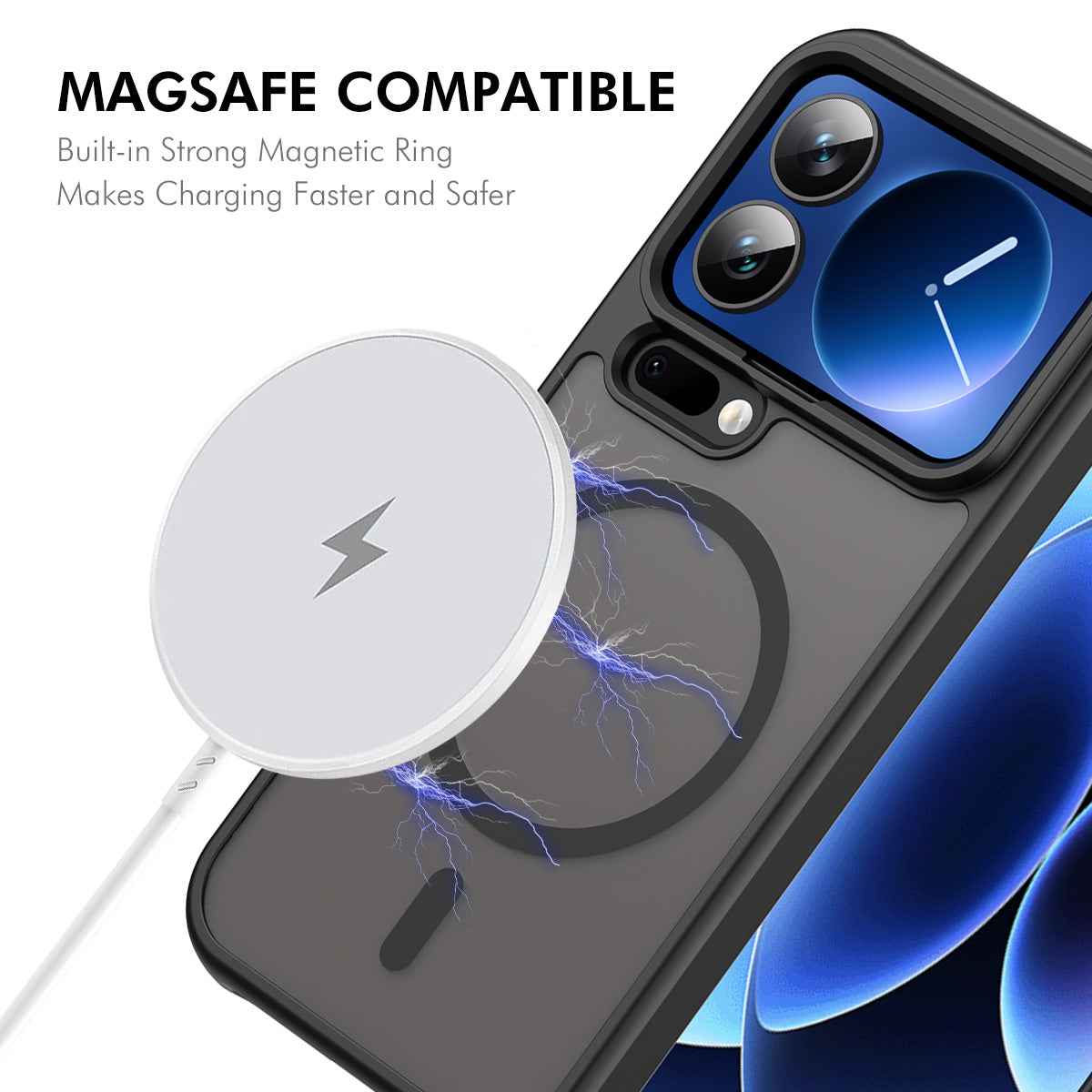 For Xiaomi 17 Pro ENKAY HAT PRINCE Magnetic Case with Tempered Glass Support Ultrasonic Unlocking PC TPU Matte Phone Cover - Green