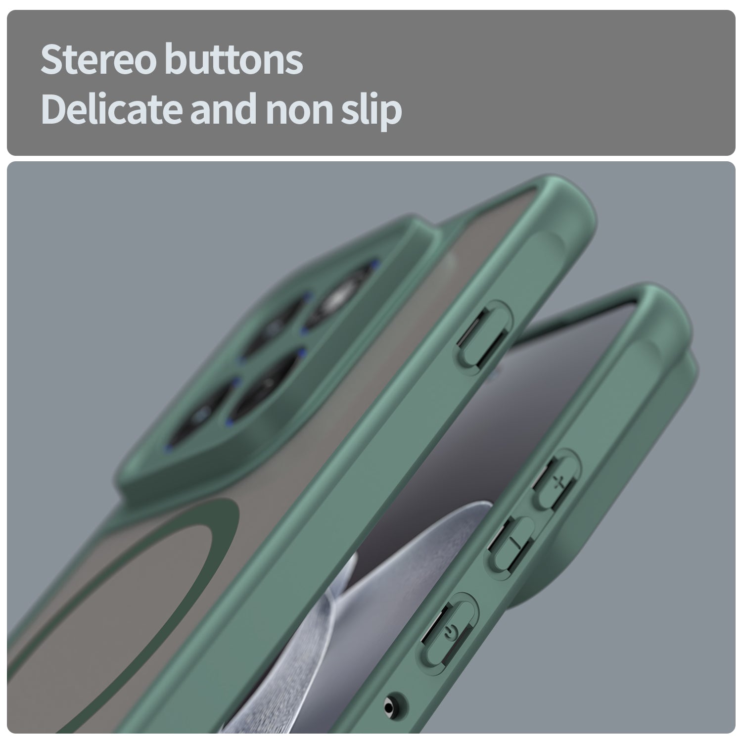 For Motorola Edge 70 5G Magnetic Case with Screen Film WANLONFENG FD Series Skin Touch TPU + PC Phone Back Cover - Green
