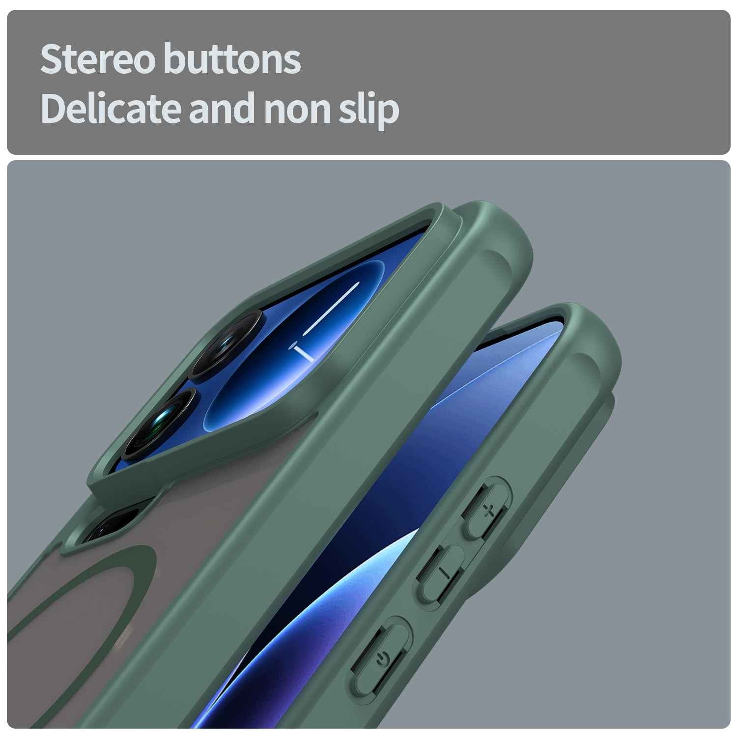 For Xiaomi 17 Pro Magnetic Case with Screen Film WANLONFENG FD Series Skin Touch TPU + PC Phone Back Cover - Green
