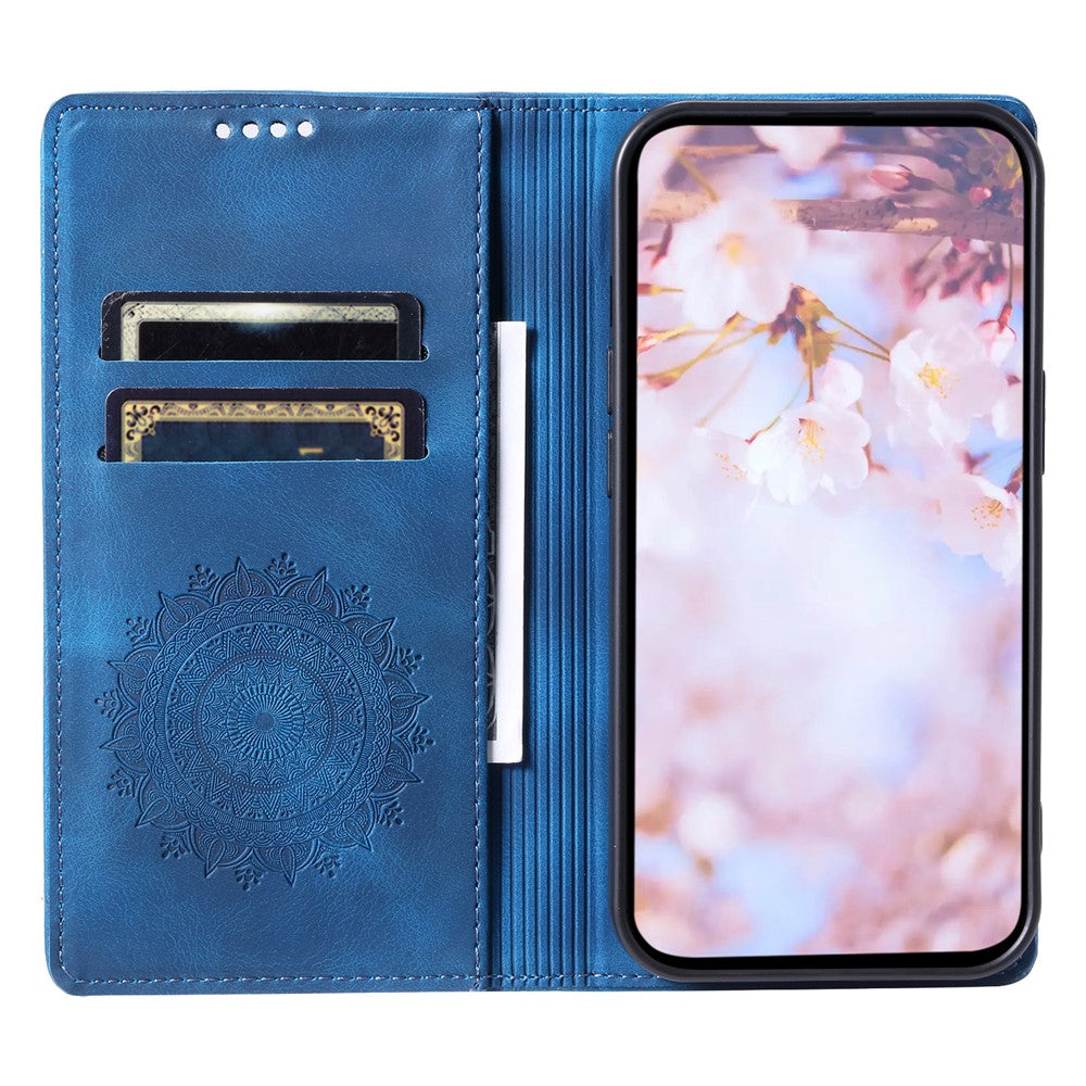 For Xiaomi Redmi Note 15 4G (Global) Case Magnetic Closing Leather Phone Cover Pattern Imprinted - Blue