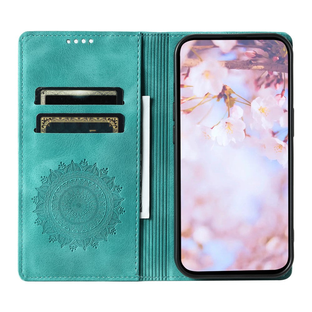 For Xiaomi Redmi Note 15 Pro 4G (Global) Case Magnetic Closing Leather Phone Cover Pattern Imprinted - Mint Green