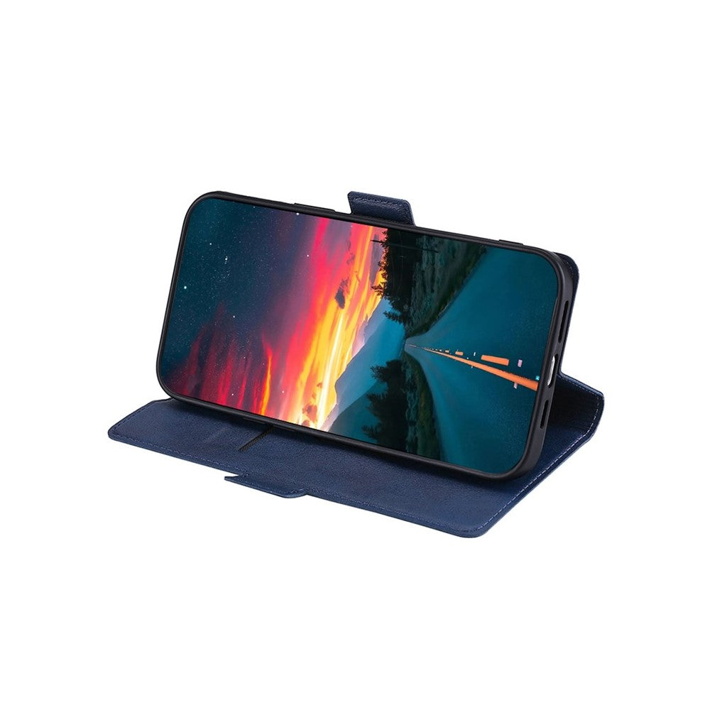 For Motorola Edge 70 5G Case Card Holder PU Leather Phone Cover - Blue