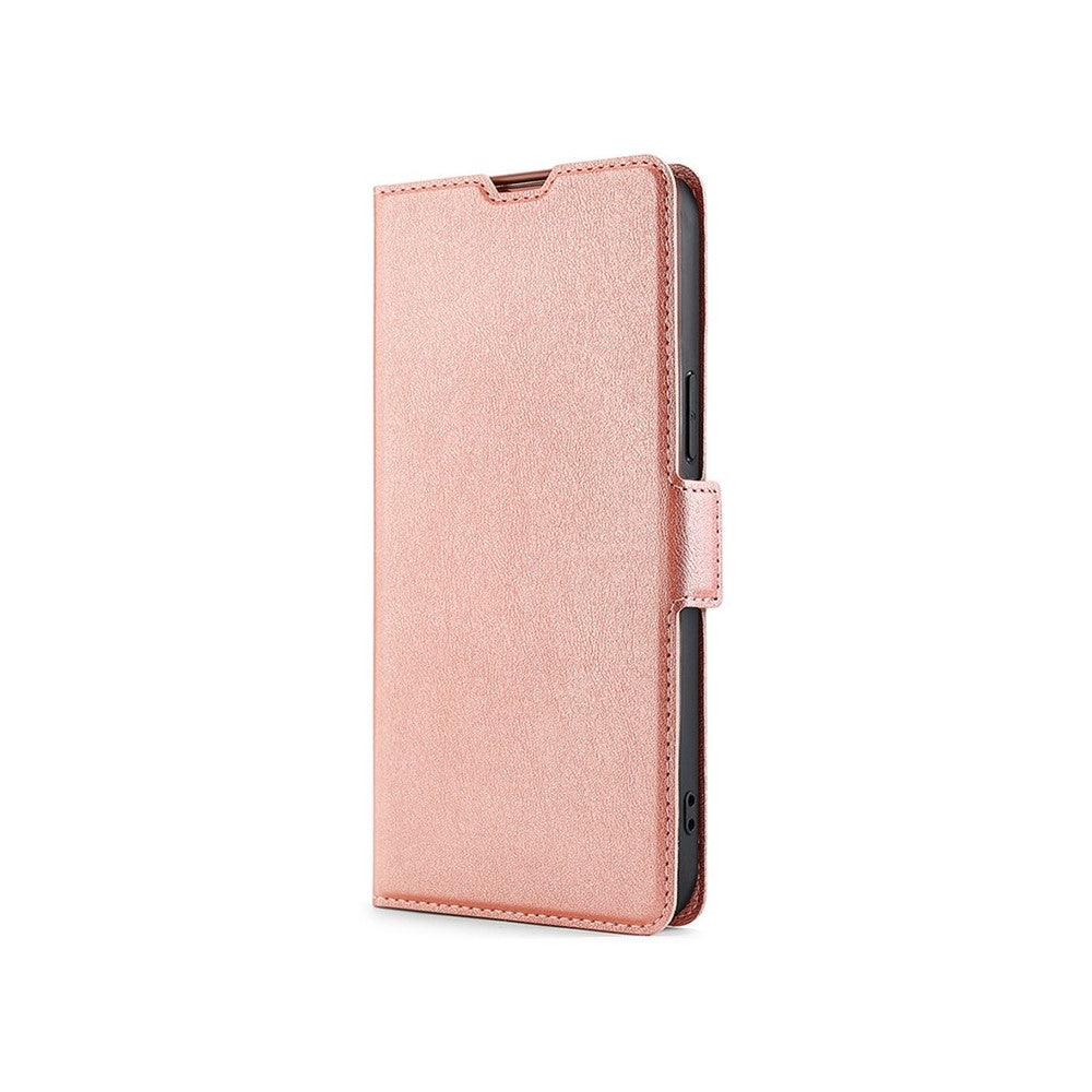 For Motorola Edge 70 5G Case Card Holder PU Leather Phone Cover - Rose Gold