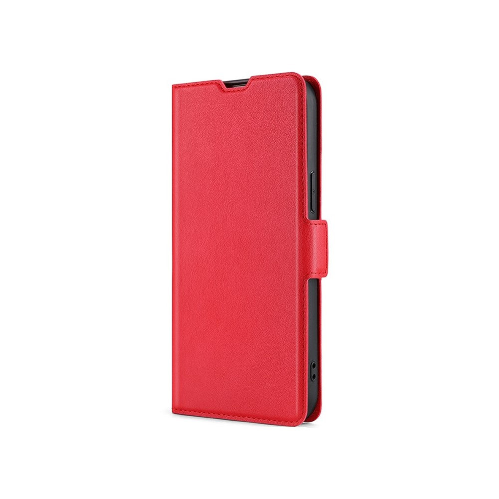 For Motorola Edge 70 5G Case Card Holder PU Leather Phone Cover - Red