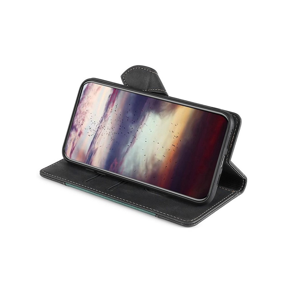 For Motorola Edge 70 5G Case Leather Wallet Phone Cover with Straw Hat Magnetic Clasp - Black