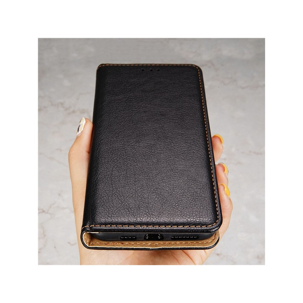 For Motorola Edge 70 5G Case Wallet PU Leather Magnetic Auto-Absorbed Phone Cover - Black