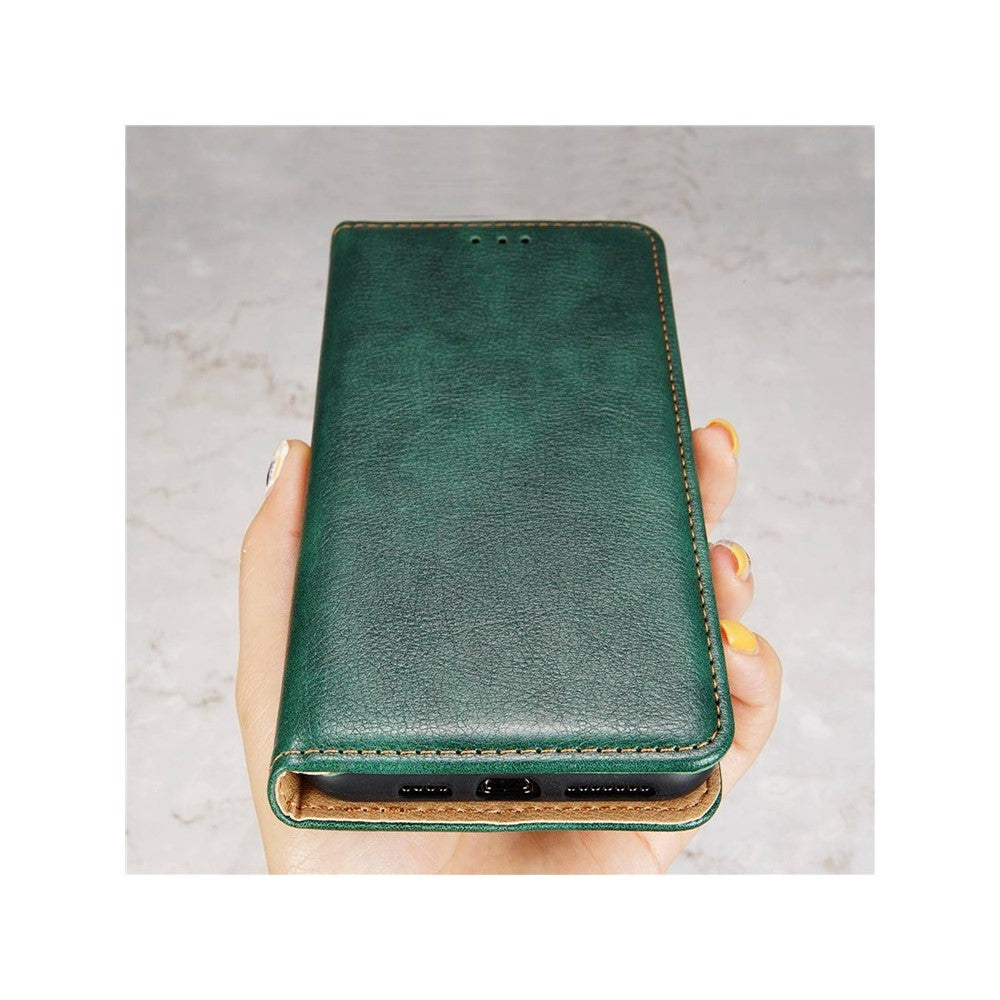 For Motorola Edge 70 5G Case Wallet PU Leather Magnetic Auto-Absorbed Phone Cover - Green