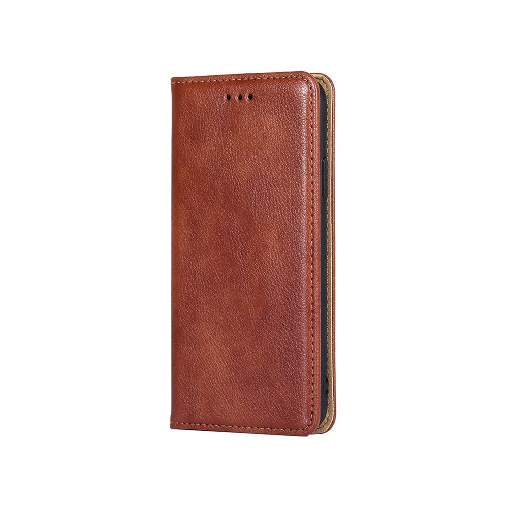 For Motorola Edge 70 5G Case Wallet PU Leather Magnetic Auto-Absorbed Phone Cover - Brown